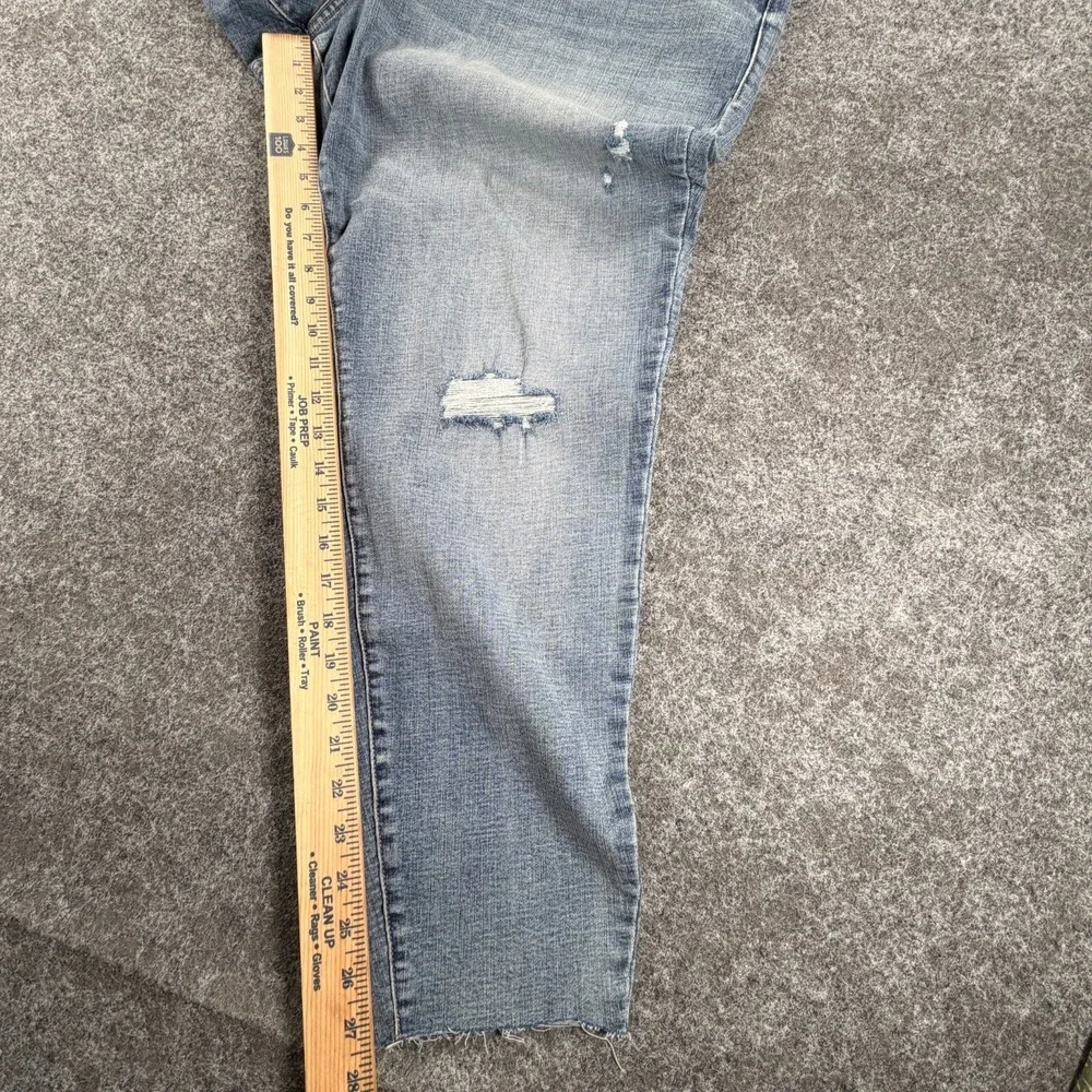 Pistola Jeans Women 22W Blue Denim Cotton High Rise Light Wash Distressed Skinny